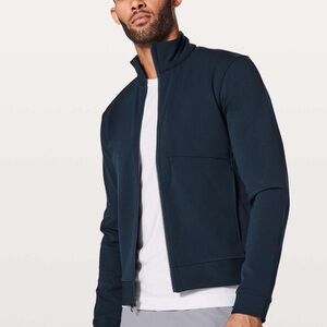 Lululemon Men’s Sojourn True Navy Full Zip Warpstreme Jacket Large